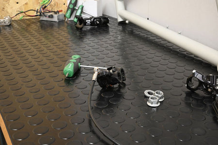 PennyDot Rubber Matting:Heavy - Duty Surface ProtectionThicknesses 3mm or 4,5mmBespoke Linear Metre Cut - Slips Away - PD3122C - 