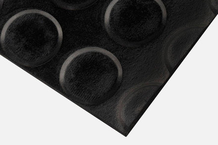 PennyDot Rubber Matting:Heavy - Duty Surface ProtectionThicknesses 3mm or 4,5mmBespoke Linear Metre Cut - Slips Away - PD3122C - 