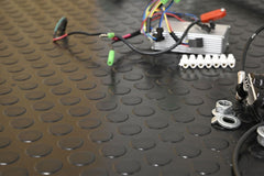 PennyDot Rubber Matting:Heavy - Duty Surface ProtectionThicknesses 3mm or 4,5mmBespoke Linear Metre Cut - Slips Away - PD3122C - 