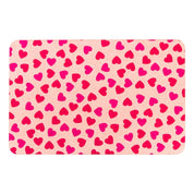 Pink Hearts Bathmat - Minimalist Valentine Bathmat - Abstract Hearts Bathroom Mat - Classical Bathmat - Pink Stone Nonslip Bath Mat - Slips Away - 1330525012 -