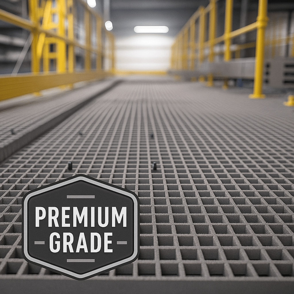 Premium Industrial - Grade GRP Mesh Grating – Heavy Duty, Anti - Slip, Corrosion Resistant Flooring Panel - Slips Away - GRP MESH GRATING - GR3939-25GN - 