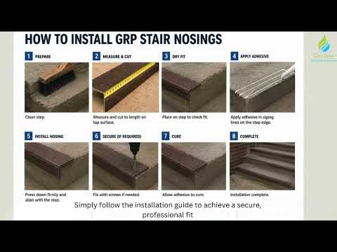 VALUE PACK DEALS GRP Stair Nosings – Heavy-Duty Anti-Slip Safety Tread - Non-Slip Step Edge Protection -Packs of 1-150