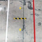 Red Aisle Marking Tape – Heavy - Duty Floor Line Marking for Warehouses & Industrial Safety - Slips Away - Anti slip tape - Red/permstripe - H6901R 25mm - 