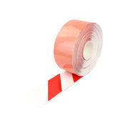 Red/White Aisle Marking Tape – Heavy - Duty Floor Line Marking for Warehouses & Industrial Safety - Slips Away - Anti slip tape - RED/WTE/permstripe - H6901A 100mm - 