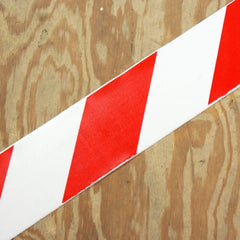 Red/White Aisle Marking Tape – Heavy - Duty Floor Line Marking for Warehouses & Industrial Safety - Slips Away - Anti slip tape - RED/WTE/permstripe - H6901A 50mm - 
