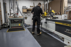 Ribbed Anti-Fatigue Matting – For Light Industry & Dry Packing Areas - Kumfi Rib - Slips Away - KR2436BL -