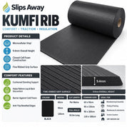 Ribbed Anti-Fatigue Matting – For Light Industry & Dry Packing Areas - Kumfi Rib - Slips Away - KR24BL -