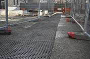 Rubber Grass Matting Roll L10.5m x W1m Safe Construction Walkway & 23mm Thickness - Slips Away - GKS1015 - 