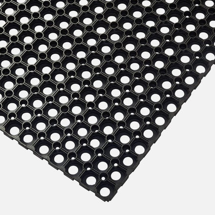 Rubber Grass Matting Roll L10.5m x W1m Safe Construction Walkway & 23mm Thickness - Slips Away - GKS1015 - 
