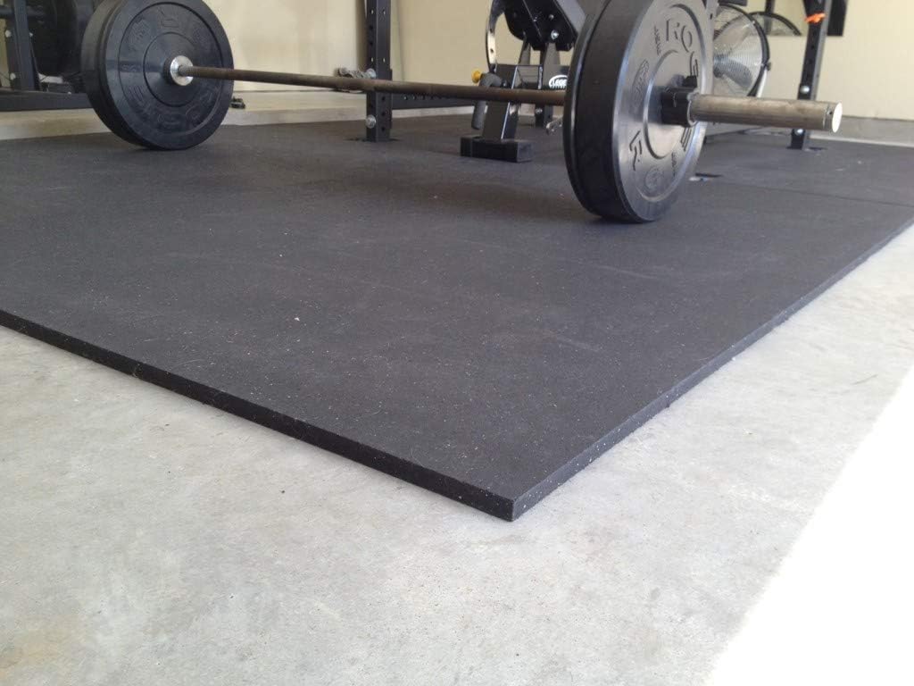 Rubber Gym Mats Twin Pack - Extra Heavy Duty, Non-Slip Commercial Grade Flooring - 48 Sq. Ft - 12mm Thick