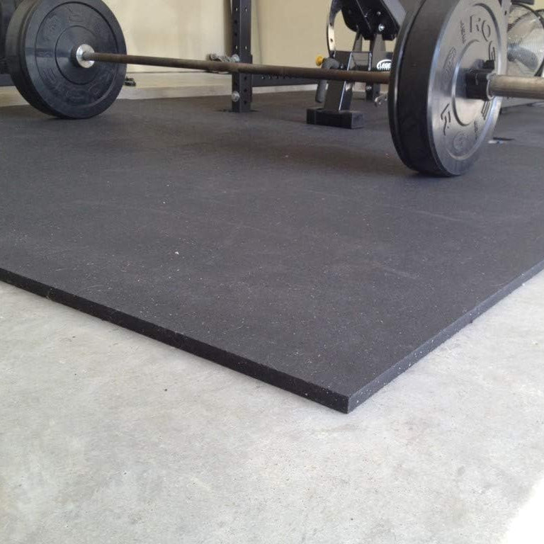 Rubber Gym Mats Twin Pack - Extra Heavy Duty, Non-Slip Commercial Grade Flooring - 48 Sq. Ft - 12mm Thick