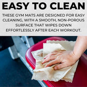 Rubber Gym Mats Twin Pack - Extra Heavy Duty, Non-Slip Commercial Grade Flooring - 48 Sq. Ft - 12mm Thick