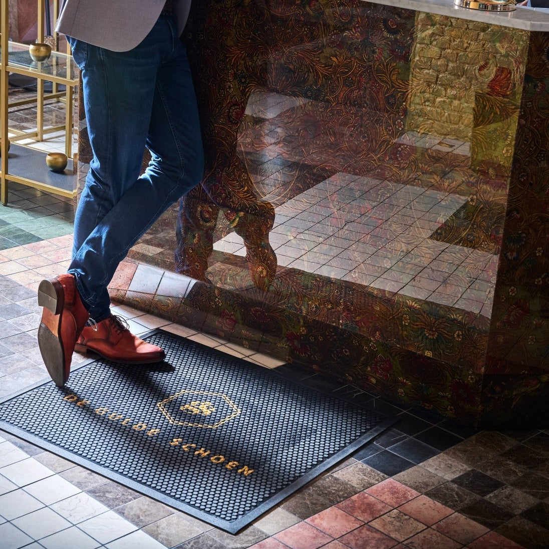 Rubber Logo SuperScrape™ Impressions Floor Mat - Slips Away -  - 