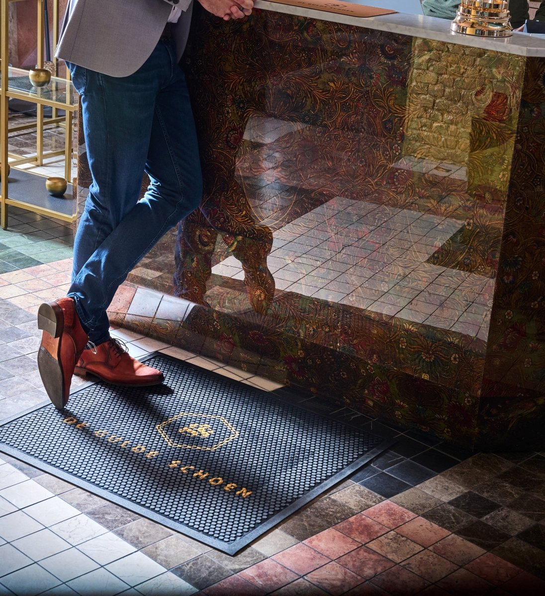 Rubber Logo SuperScrape™ Impressions Floor Mat - Slips Away -  - 