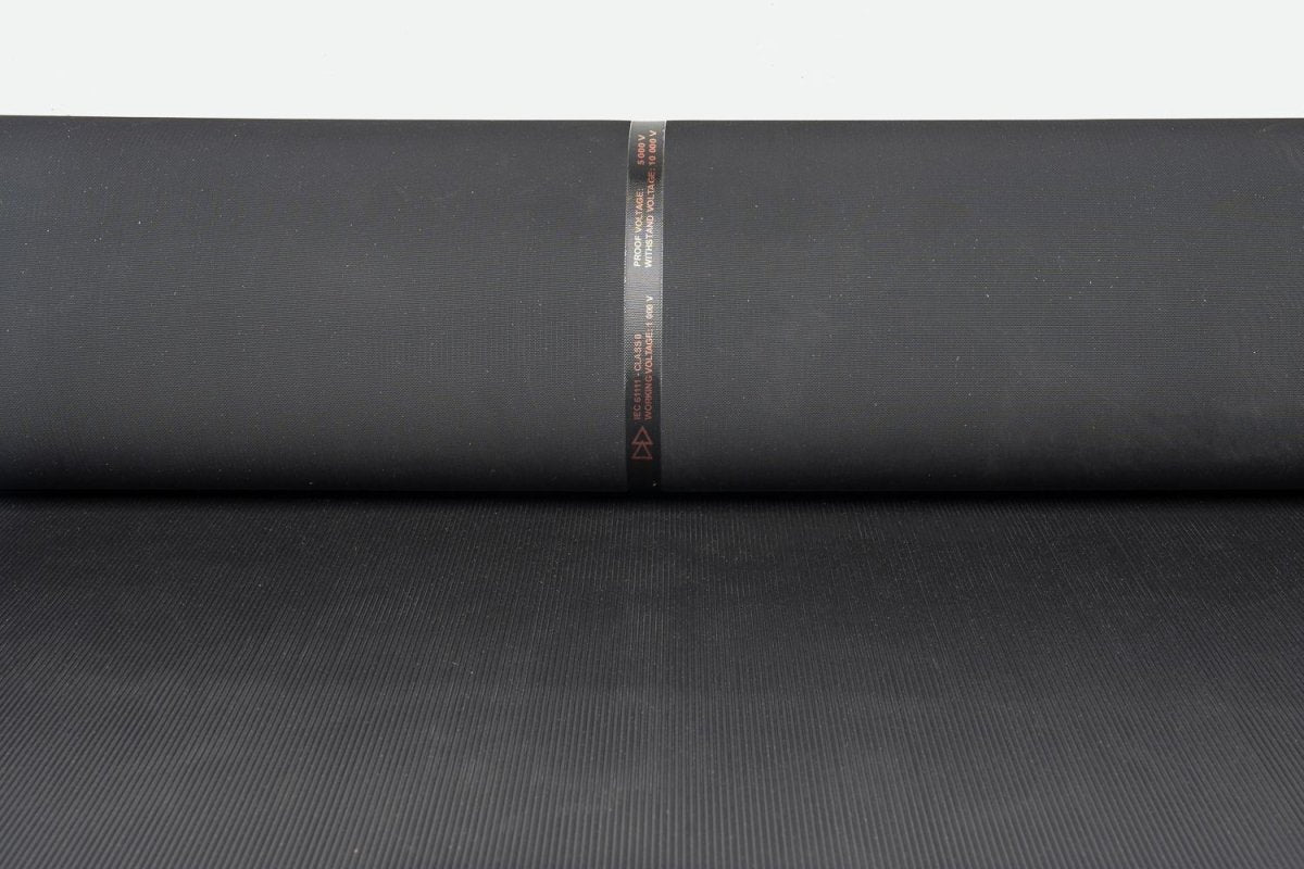 Rubber Rib Mat Electrical 1000v Class 0 - Slips Away - RE3100 - CL0C - 
