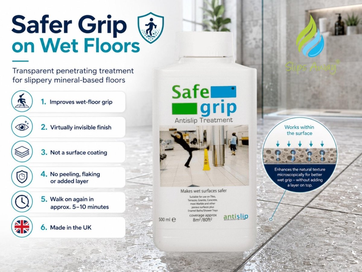 SafeGrip Anti-Slip Floor Treatment - Slips Away - Anti slip -  -