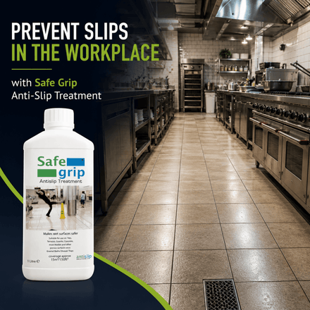 SafeGrip Anti-Slip Floor Treatment for Tiles, Stone, Concrete & Porcelain - Slips Away - Anti slip -  -