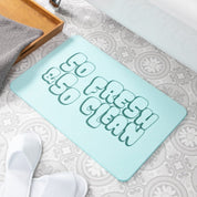 So Fresh & so Clean Bathmat - Funny Bath Mat - Cute Bathroom Decor - Funny Bathroom Decor - Housewarming Gift - Aqua Blue Non Slip Bath Mat - Slips Away - 1343895271 -