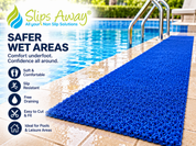 Soft Vinyl Spaghetti Matting – Comfort & Safety for Swimming Pools, Marinas & Boats - Slips Away -  -