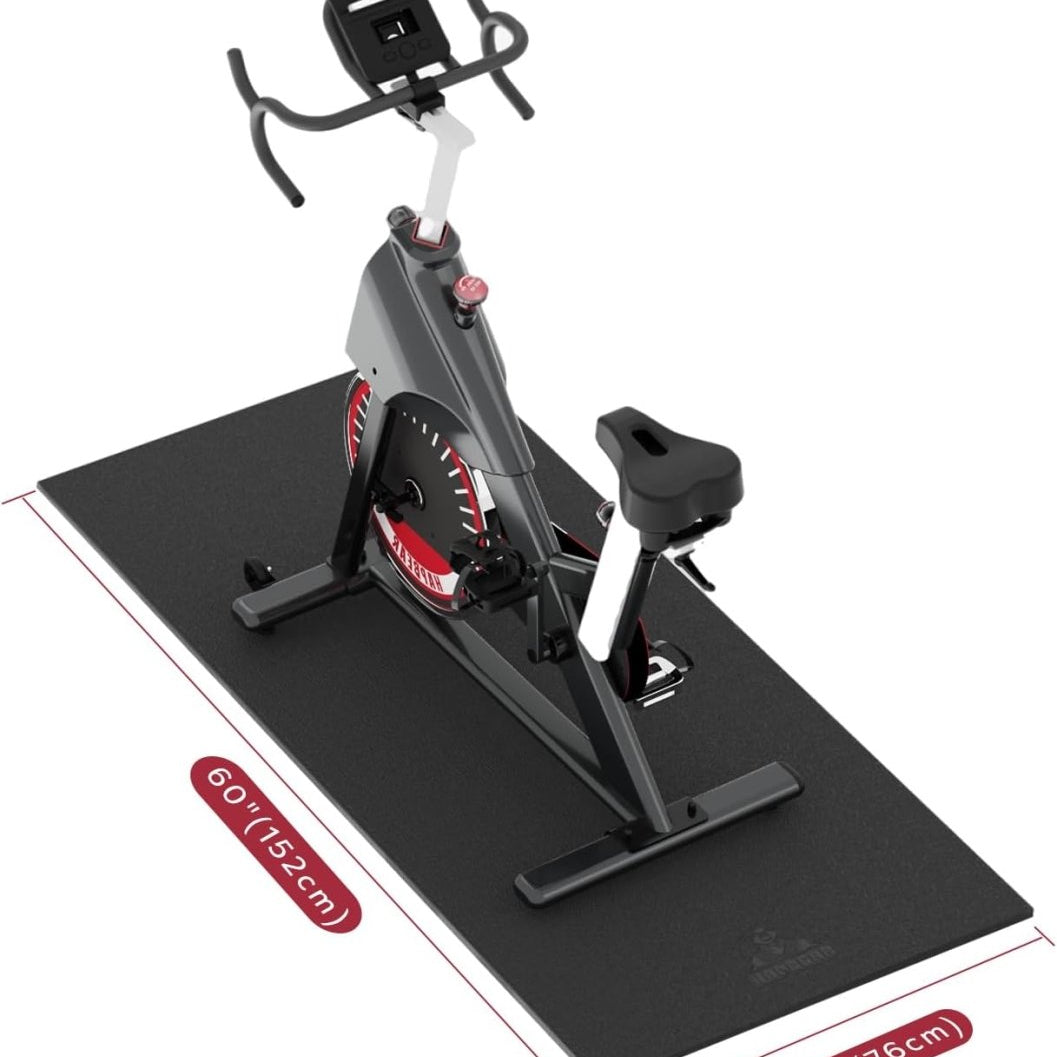Treadmill Exercise Bike Mat: Heavy-duty, non-slip, waterproof floor protector for noise reduction
