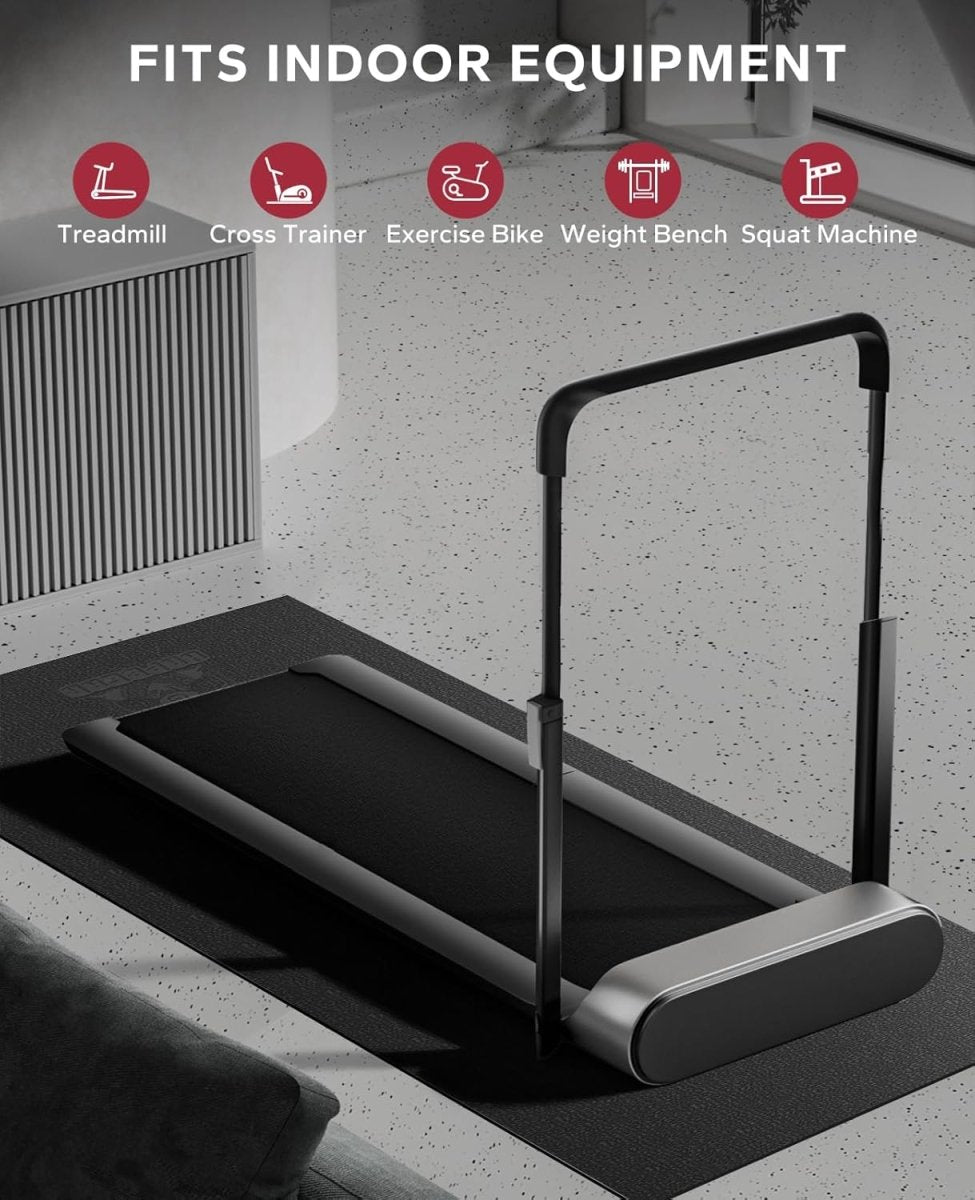 Treadmill Exercise Bike Mat: Heavy-duty, non-slip, waterproof floor protector for noise reduction