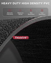 Treadmill Exercise Bike Mat: Heavy-duty, non-slip, waterproof floor protector for noise reduction