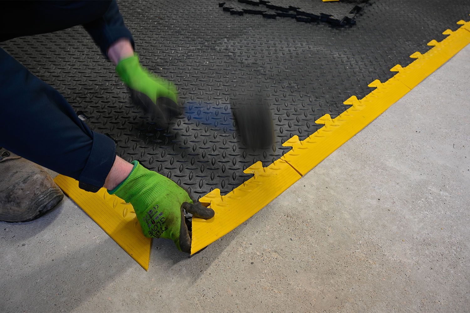 Tuff-Tile Diamond Interlocking Tile