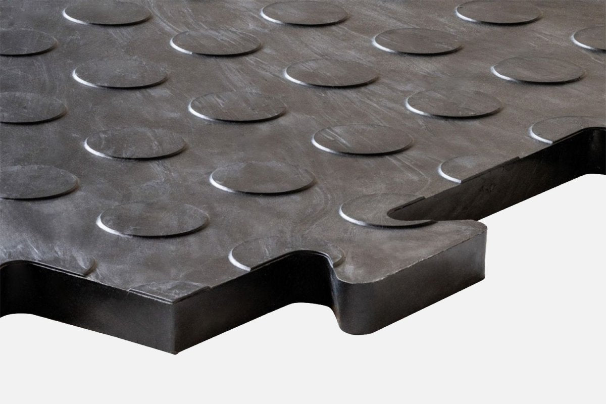 Tuff - Tile PennyDot Interlocking Tile - Slips Away - TTP2020BL - 