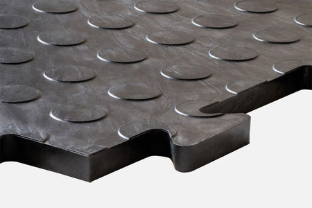 Tuff - Tile PennyDot Interlocking Tile - Slips Away - TTP2020BL - 
