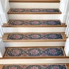 Vintage Designed Stair Carpet, Treads Rug, Aesthetic Stair Runner, Ultra Thin Stair Mat, Modern Step Pad, Non-Slip Rug, Machine Washable Rug - Slips Away - stair treads - 1527867514_3733865232 -