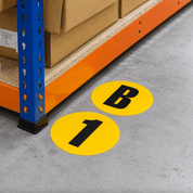 Warehouse Adhesive Number Floor Identification Markers - 190mm - Slips Away - Anti slip tape - H7503 - 1 - 