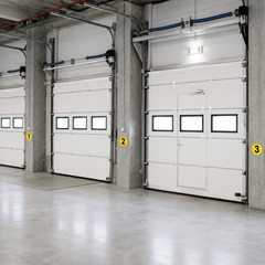 Warehouse Adhesive Number Floor Identification Markers - 190mm - Slips Away - Anti slip tape - H7503 - 1 - 