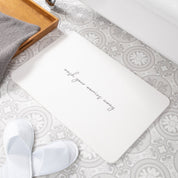 Wash Your Worries Away Bathmat - Inspirational Mat - Bathroom Home Decor - Cute Aesthetic Bath Mat - Stone Non Slip Bath Mat - 39 X 60Cm - Slips Away - 1344578281 -