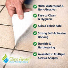 Waterproof Aqua - Safe Anti Slip Tape - Perfect for swimmimg pools, boats, kitchens, and sterile environments - Slips Away - Anti slip tape - H3405 BLK 140x140 - 10pck - 