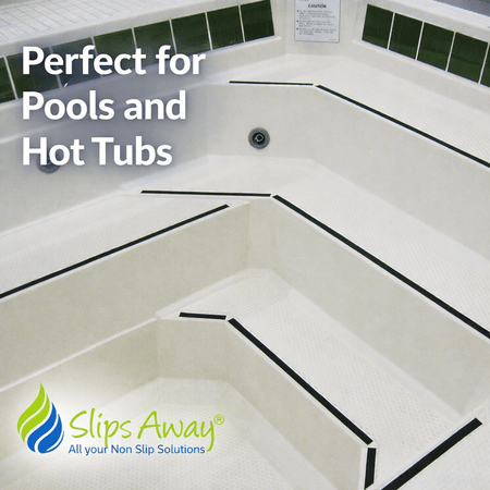 Waterproof Aqua - Safe Anti Slip Tape - Perfect for swimmimg pools, boats, kitchens, and sterile environments - Slips Away - Anti slip tape - H3405 BLK 140x140 - 10pck - 
