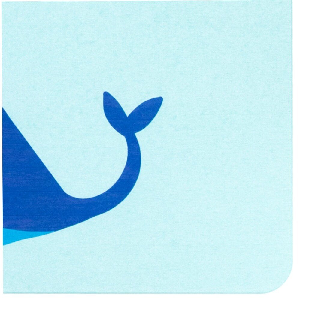 Whale Bathmat - Aqua Blue Mat - Stone Non Slip Bath Mat - Kids Bathroom Decor - Sea Animals Mat - Anti-Slipping Bathroom Whales Mat - Slips Away - 1344490327 -