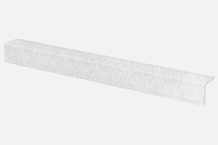 White GRP Stair Nosings – Heavy - Duty Anti - Slip Safety Tread - Non - Slip Step Edge Protection 30mm x 70mm. - Slips Away - SN0216WH - 