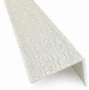 White GRP Stair Nosings – Heavy-Duty Anti-Slip Safety Tread - Non-Slip Step Edge Protection (500mm - 3m) - Slips Away - Stair nosing - 1x GRP nosing white 500mm -