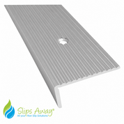 Anodised Aluminium Anti-Slip Stair Nosing - 40 x 20mm, 900mm (2.95ft) Length 