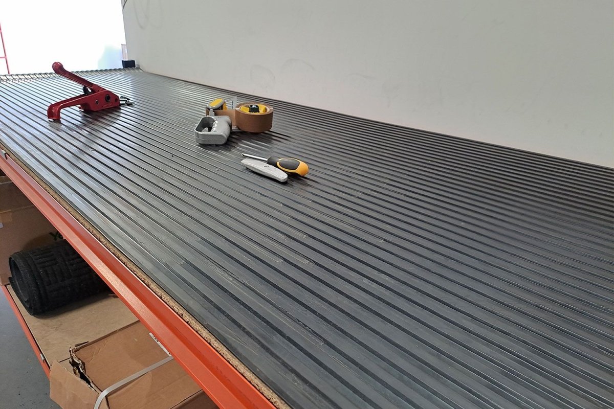 Wide Rib Rubber Anti - slip Matting | 3mm / 900mm / 2m (Custom Cut) - Slips Away - WR3122C - 