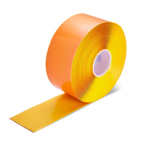 Yellow Aisle Marking Tape – Heavy - Duty Floor Line Marking for Warehouses & Industrial Safety - Slips Away - Anti slip tape - Ylw/permstripe - H6901Y 25mm - 