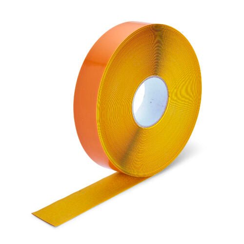 Yellow Aisle Marking Tape – Heavy - Duty Floor Line Marking for Warehouses & Industrial Safety - Slips Away - Anti slip tape - Ylw/permstripe - H6901Y 25mm - 