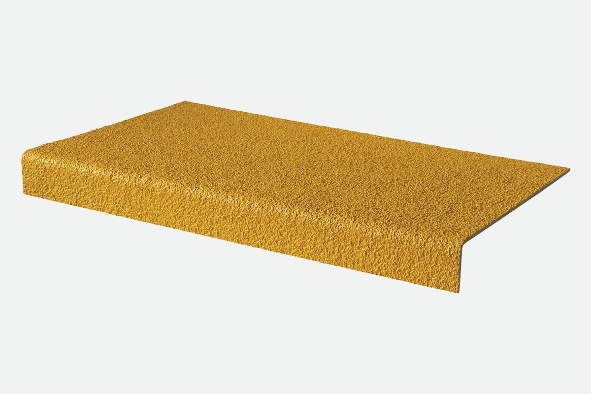 Yellow Anti - Slip GRP Stair Tread Step Covers - Slips Away - ST1424YL - 