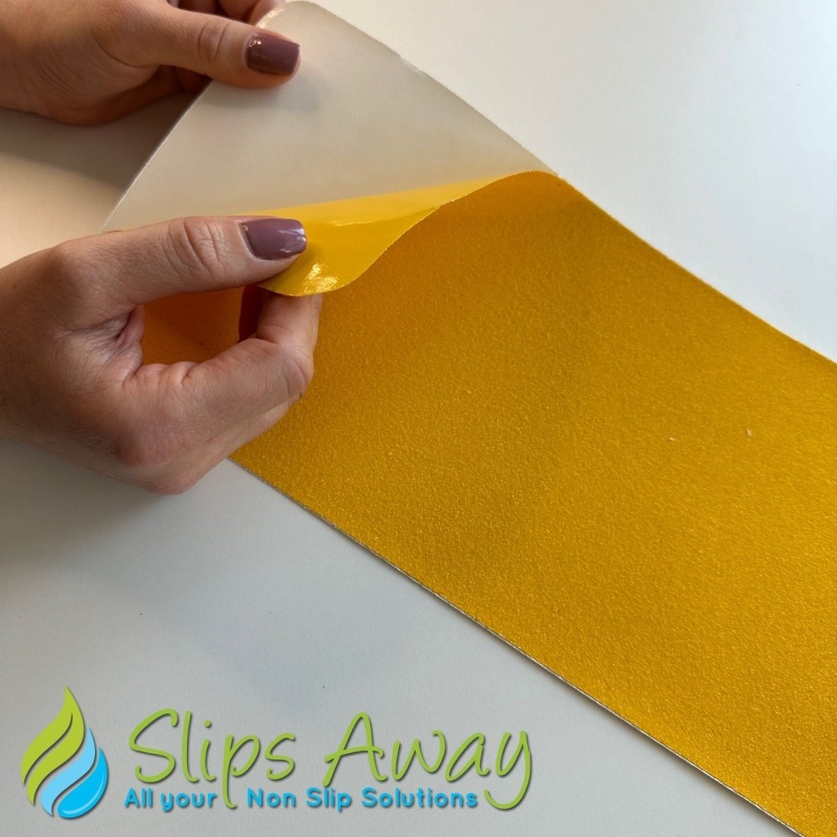 Yellow Anti-Slip Tape Roll – Pro Standard Grade Non-Slip Traction Tape for Indoor & Outdoor Use | 25mm–1000mm Wide - Slips Away - Anti slip tape - H3401Y 140x140 10xpck -