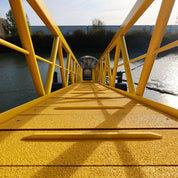 Yellow GRP 4mm Flat sheet on bridge