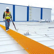 Yellow GRP Open Mesh Grating Panels – Anti - Slip & Corrosion - Resistant for Walkways & Platforms - Slips Away - GRP MESH GRATING - YLW GRP MESH 2000x1000x25 - 