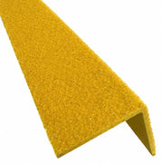 Yellow GRP Stair Nosings – Heavy-Duty Anti-Slip Safety Tread - Non-Slip Step Edge Protection (55mm x55mm ) - Slips Away - Stair nosing - 1x GRP nosing yellow 500mm -