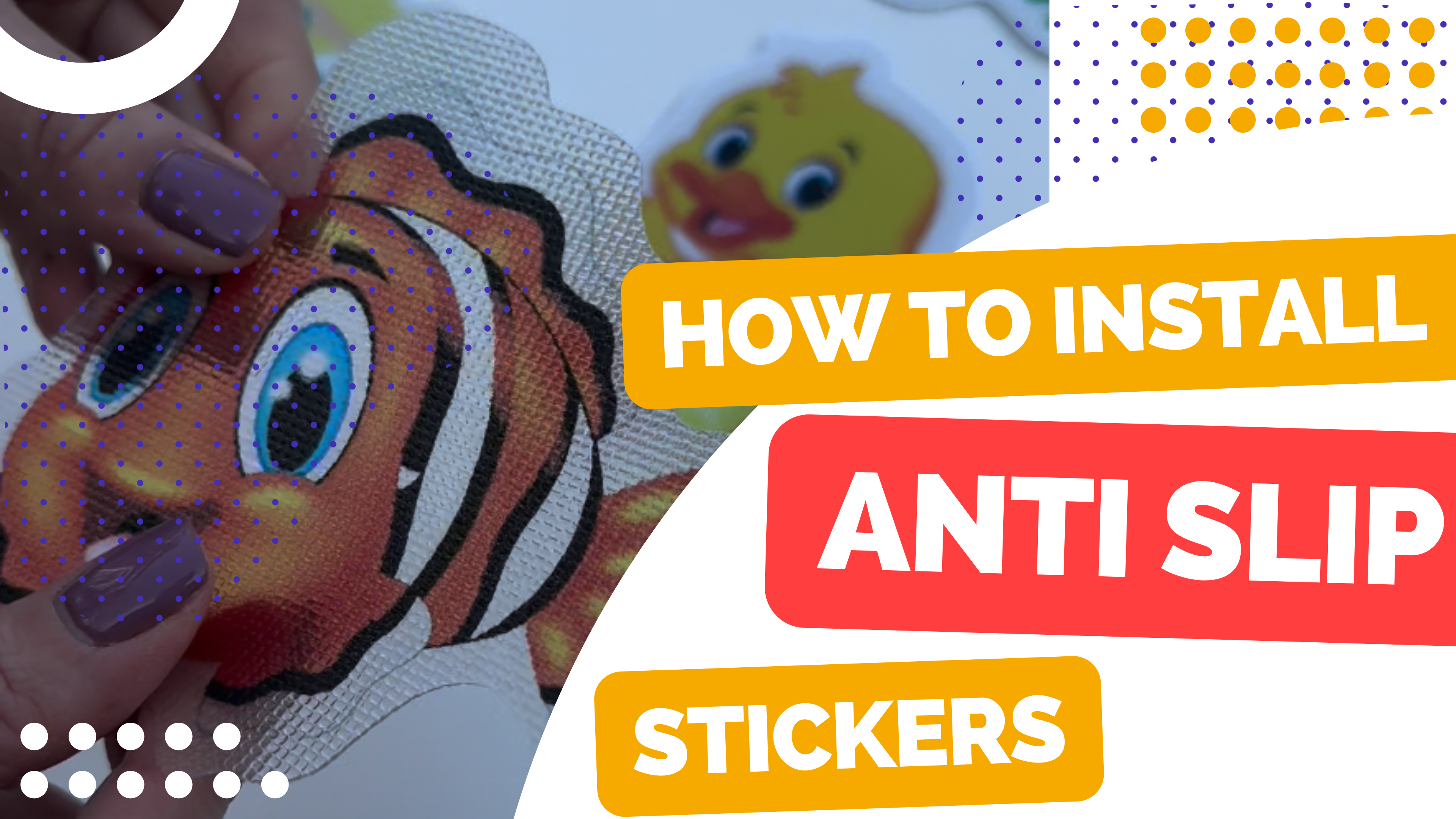 How to install anti-slip bath stickers