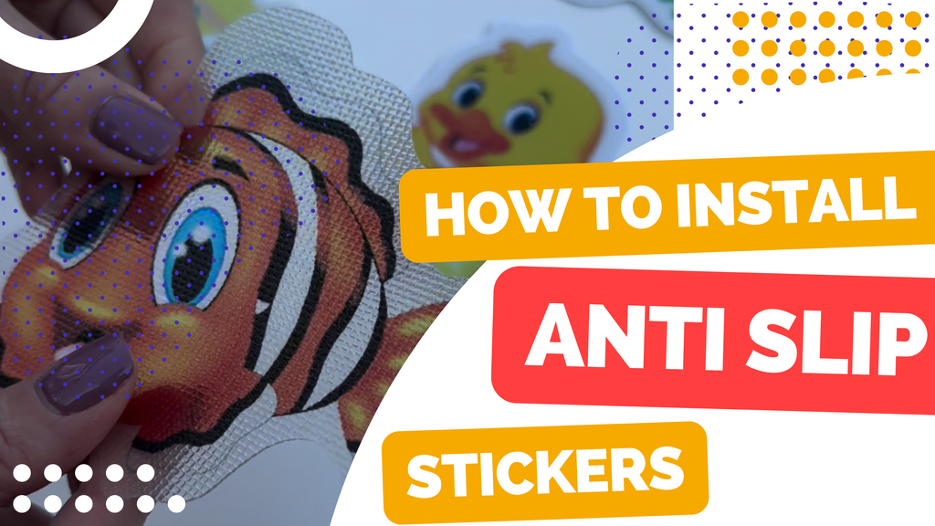 How to install anti-slip bath stickers