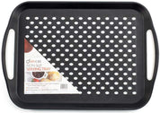 2x Set of Anti-Slip Rectangular Plastic Dinner/Drinks Serving Tray - Slips Away - ‎B07ZBLJ4FX -